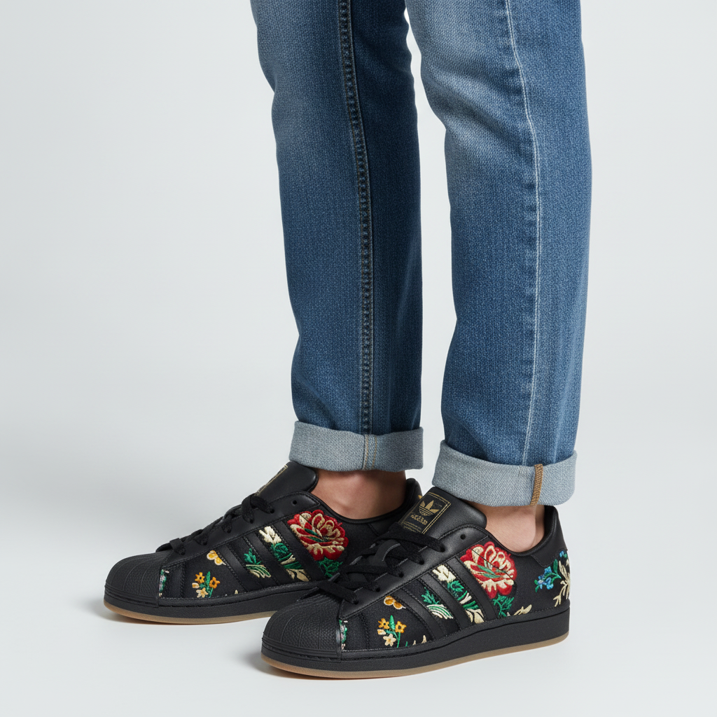 Adidas Clover Women's Floral Print Board Shoes