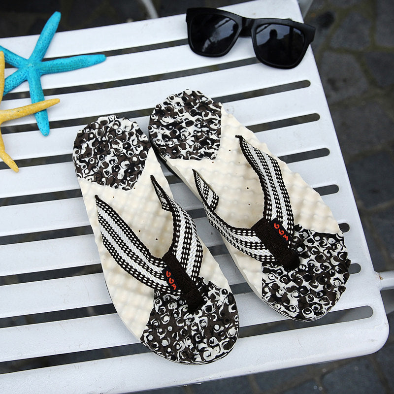 Mens Flip Flops Non-Slip Fashion Outer Wear - FOOTMAX