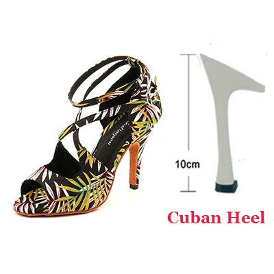 Women’s Printed Latin Dance Shoes | Footmaxldn