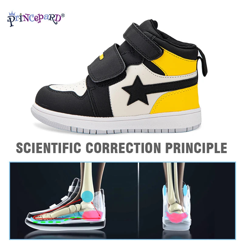 Footmax Kids Orthopedic High-Top Sneakers - Anti-Slip Support Trainers for Boys & Girls - footmaxldn