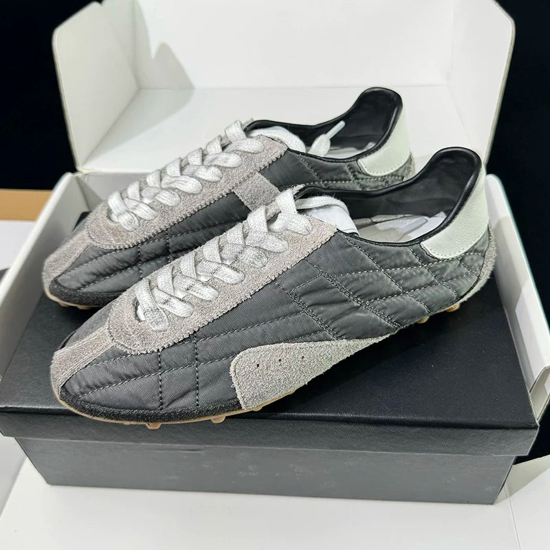 Footmaxldn Genuine Leather Lace-Up Casual Shoes