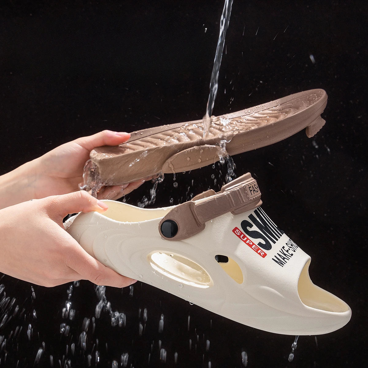 Cushioned Support Slides - Pain Relief Slippers for Men - footmaxldn