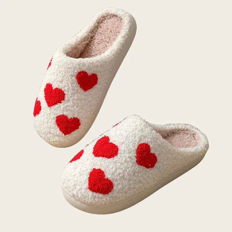 Footmax Winter Christmas Slippers - Warm Plush Indoor Slides for Men & Women - footmaxldn