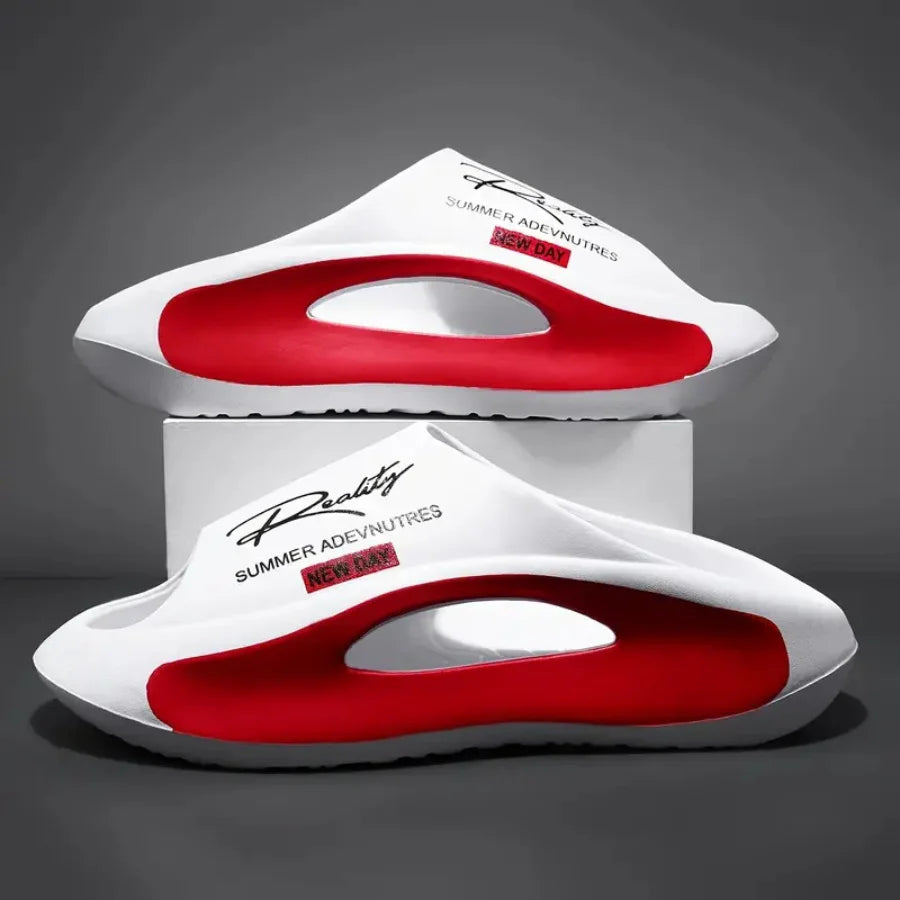 FootMax Non-Slip Couple Slippers - Unisex EVA Indoor Slides - footmaxldn