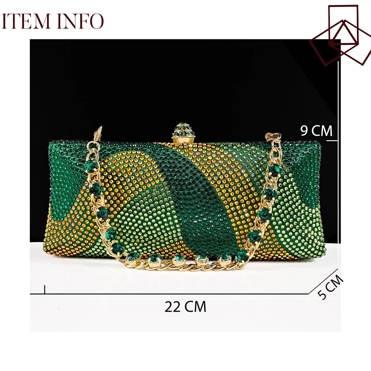 Footmax Black Gold Dazzling Heels & Clutch Set - Festive Elegance Collection - footmaxldn