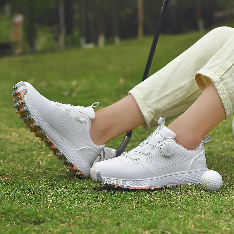 Hot Sale Waterproof Golf Shoes Unisex Outdoor Non-Slip Golf Sneakers Men Luxury Comfortable Golfer Footwear Women Walking Shoes - footmaxldn