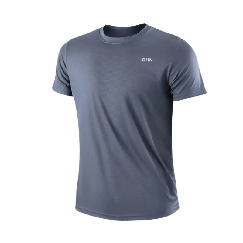 Footmax Men's Quick Dry Ice Silk T-Shirt - Premium Breathable Summer Athletic Wear with UV Protection - footmaxldn