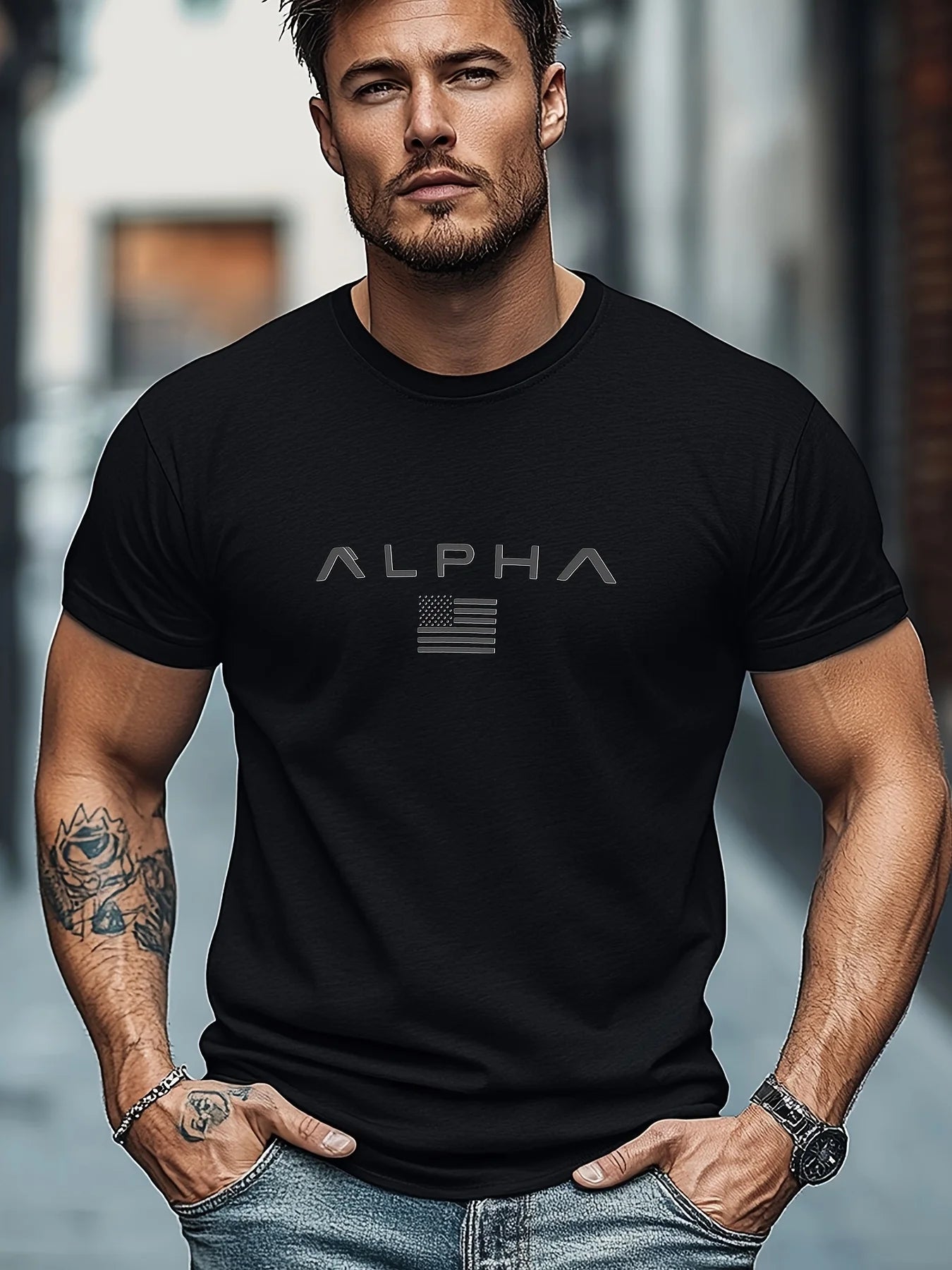 Men's 100% Cotton T-Shirt - Casual Loose Fit Summer Tee by Footmax