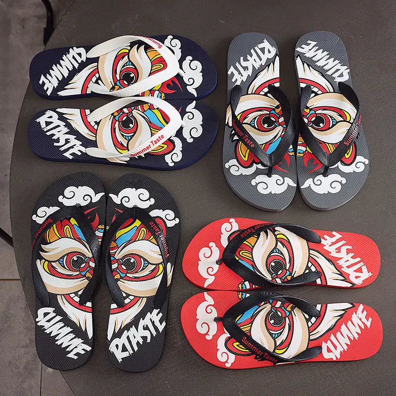 Men's Anti-Slip Beach Sandals - Lightweight Summer Flip Flops - footmaxldn