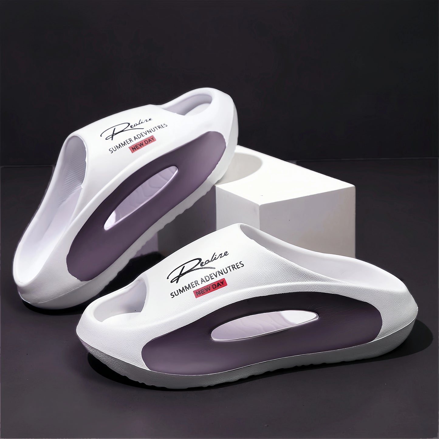 Men'S Casual Slip-On Sandals - Lightweight EVA Material, Open Toe Design, All-Season Comfort for Casual Attire, Strappy Sandal - footmaxldn