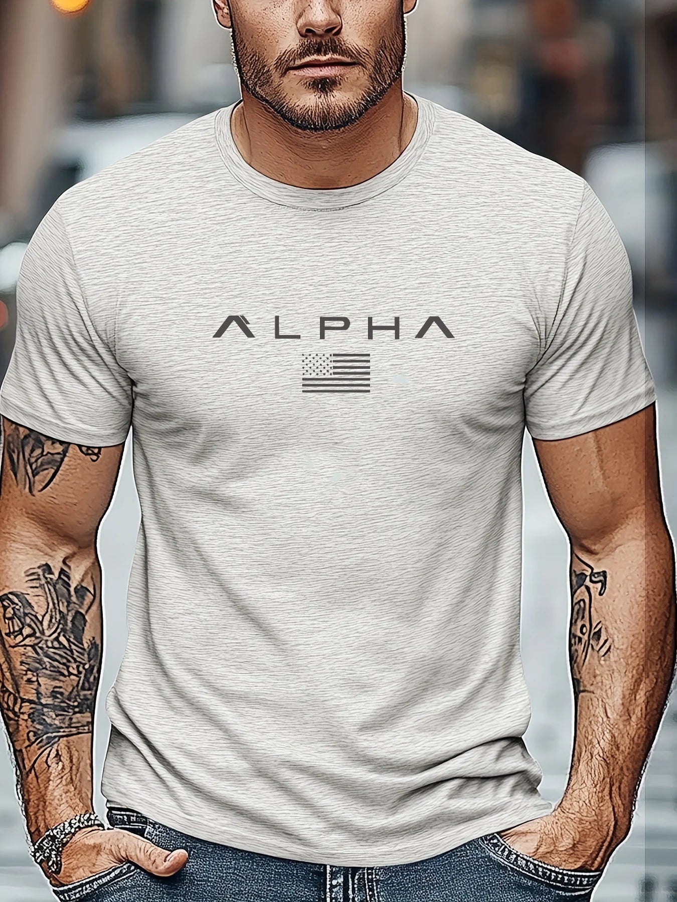 Men's 100% Cotton T-Shirt - Casual Loose Fit Summer Tee by Footmax