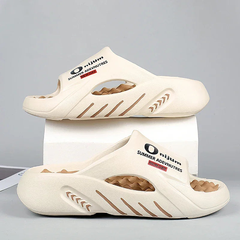 Mens Slippers Indoor Outdoor Casual - FOOTMAX