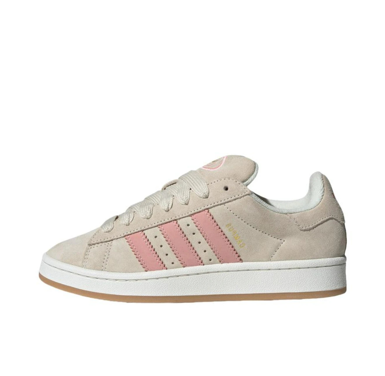 Adidas Originals Campus 00s Classic Simple Retro Lightweight Breathable Low Top German Training Shoes Women's Beige Pink - footmaxldn