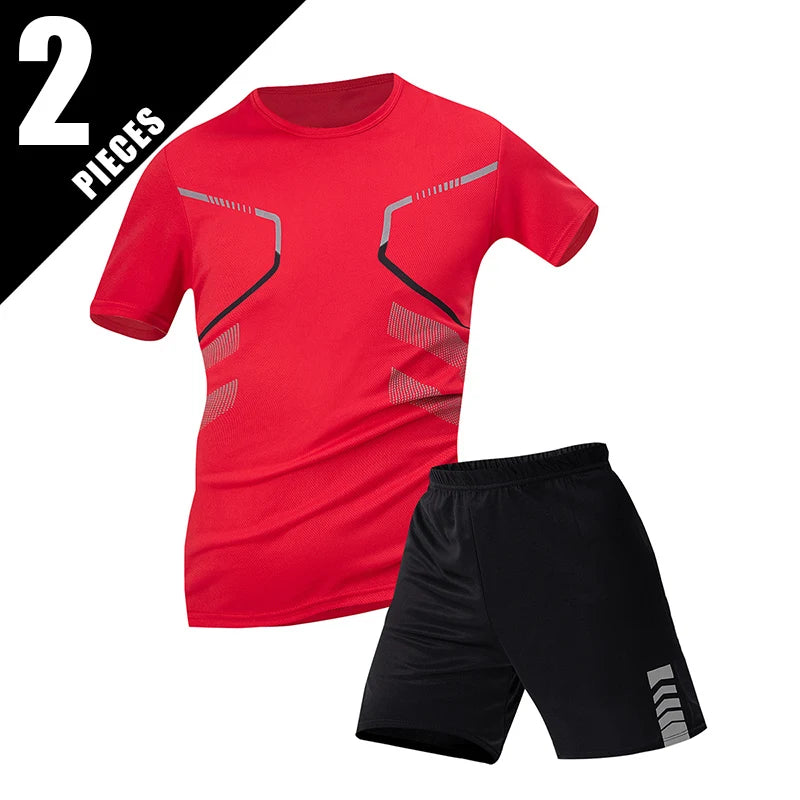 Footmaxldn Men's Quick-Dry Sports T-Shirt | Lightweight Crew Neck Running Tee