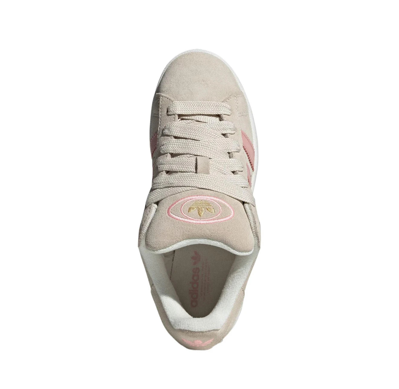 Adidas Originals Campus 00s Classic Simple Retro Lightweight Breathable Low Top German Training Shoes Women's Beige Pink - footmaxldn