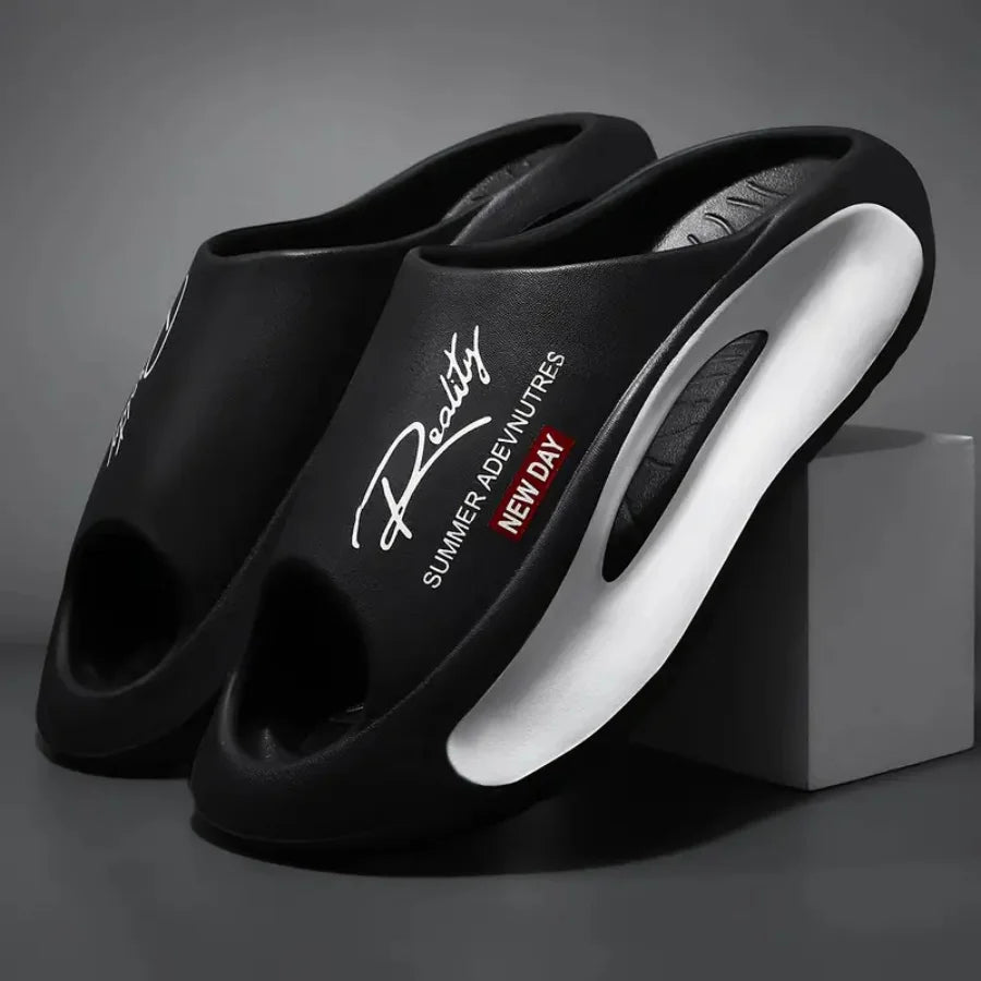 FootMax Non-Slip Couple Slippers - Unisex EVA Indoor Slides - footmaxldn