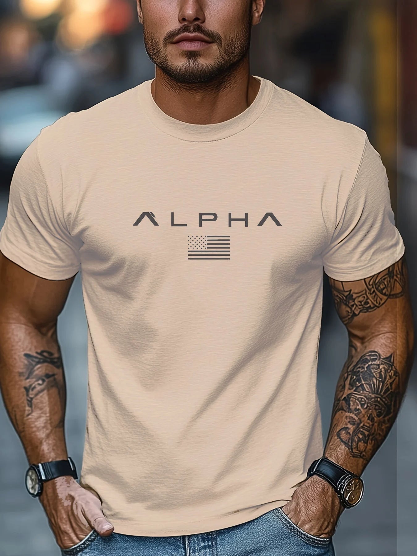 Men's 100% Cotton T-Shirt - Casual Loose Fit Summer Tee by Footmax