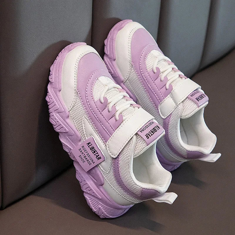 Footmax Kids Sneakers - Non-Slip Sports Shoes with Hook & Loop Closure - footmaxldn