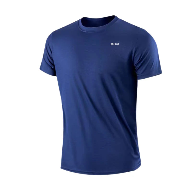 Footmax Men's Quick Dry Ice Silk T-Shirt - Premium Breathable Summer Athletic Wear with UV Protection - footmaxldn