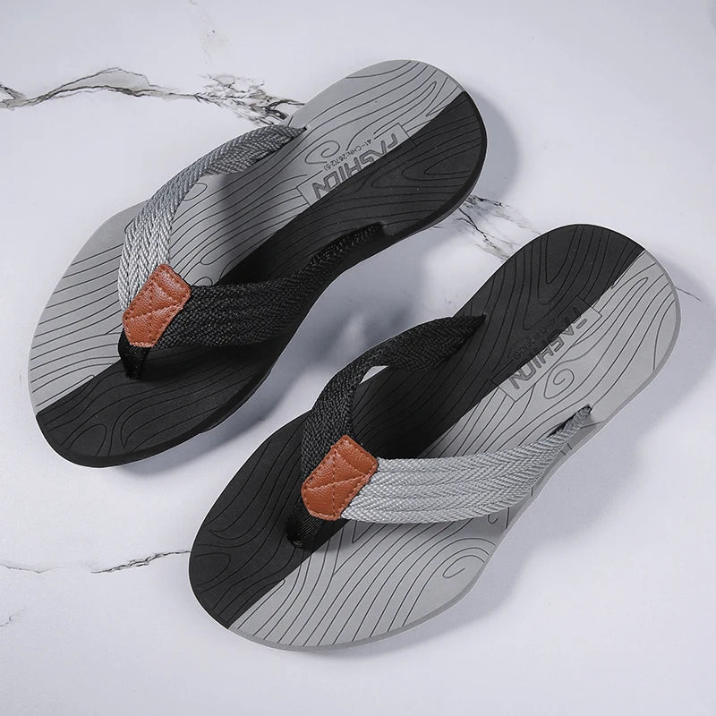 Footmax Men's Platform Flip Flops - Summer Beach Sandals 2024 - footmaxldn