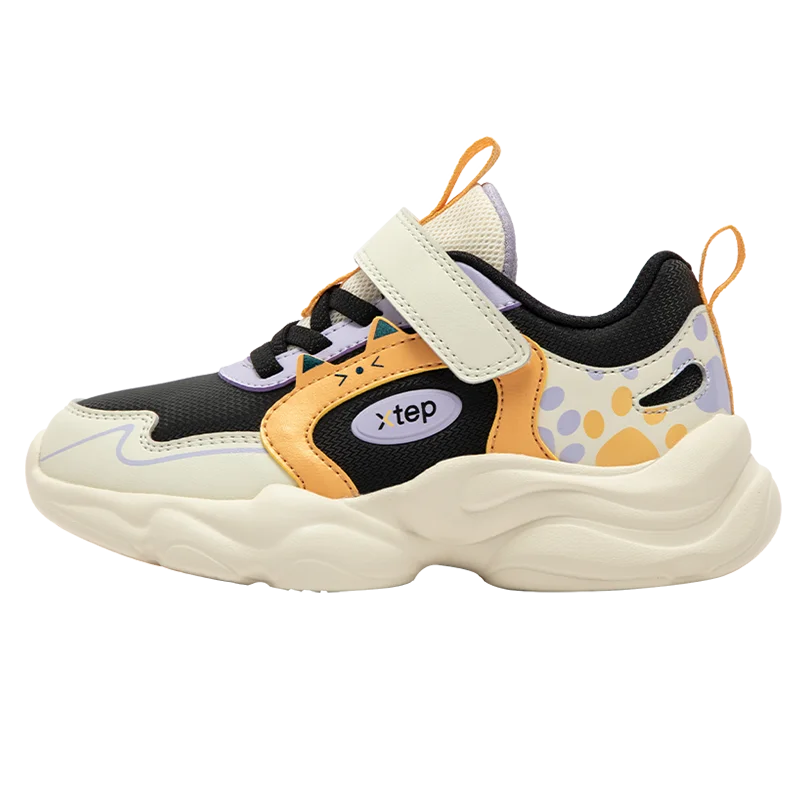 Xtep Kids Skateboarding Shoes - Girls Spring 2025 Velcro Sneakers - footmaxldn