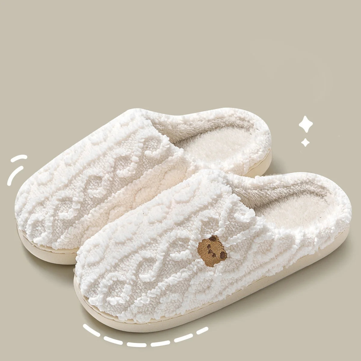 Womens Slippers Winter Warm - FOOTMAX