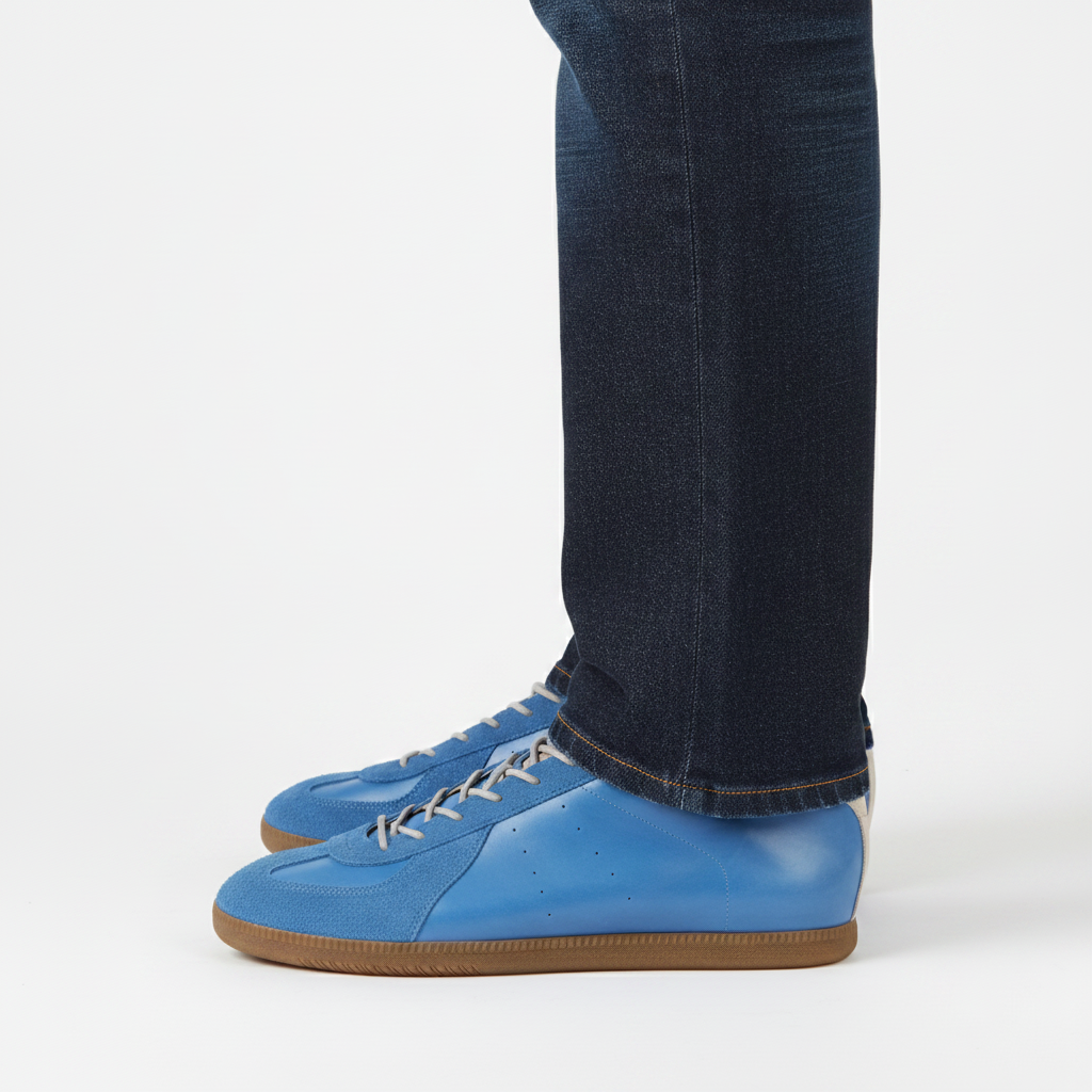 Women's Split Leather Retro Trainer | footmaxldn