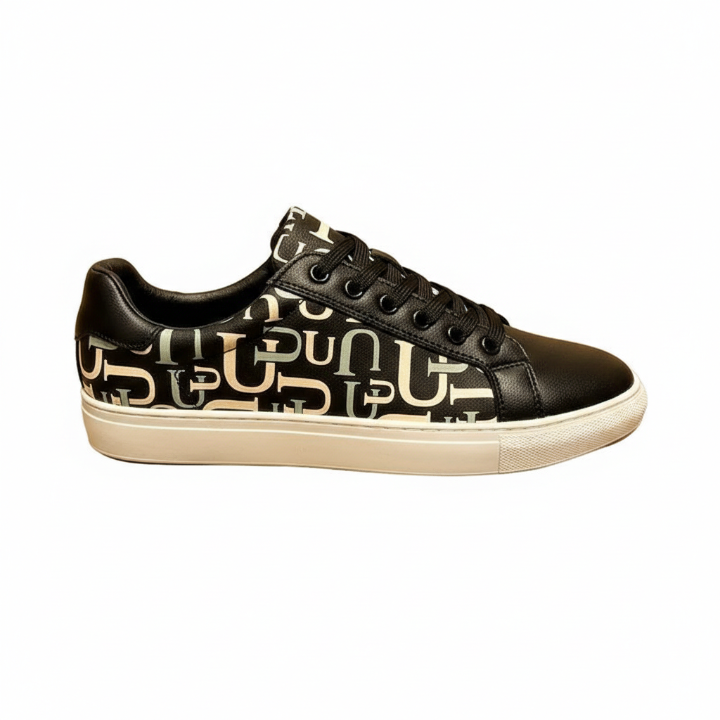 Footmax Men's Leather Casual Flat Sneakers - footmaxldn