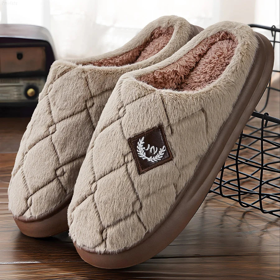 Mens  Slippers House Furry Casual