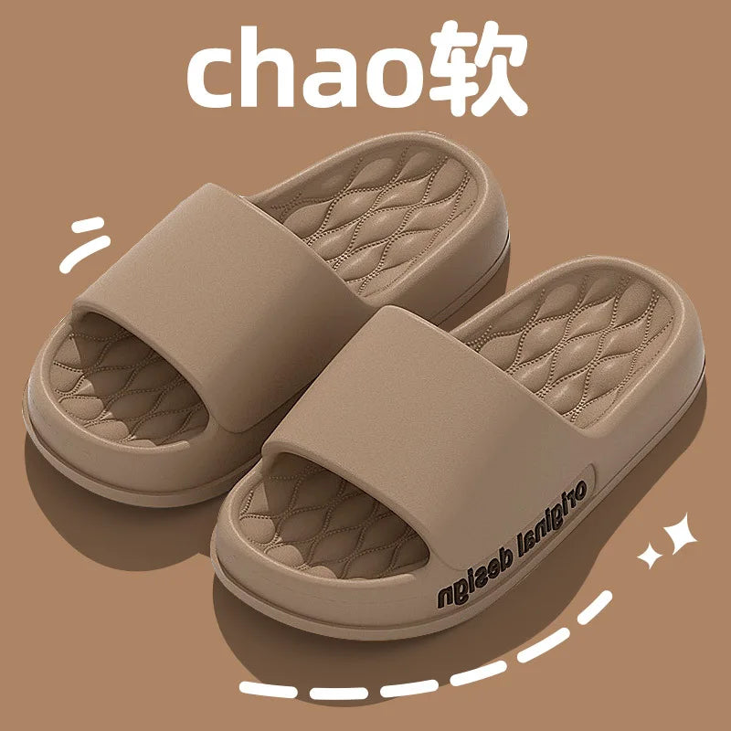 FootMax Men's Anti-Slip Beach Slides - Ultra Light Summer Slippers - footmaxldn