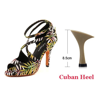Women’s Printed Latin Dance Shoes | Footmaxldn