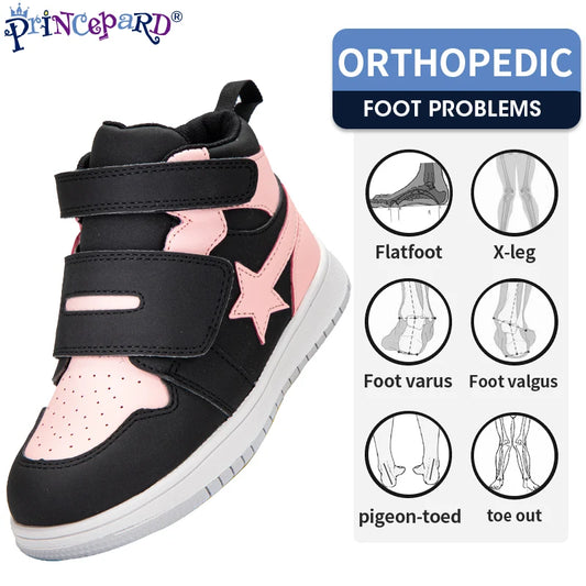 Footmax Kids Orthopedic High-Top Sneakers - Anti-Slip Support Trainers for Boys & Girls - footmaxldn