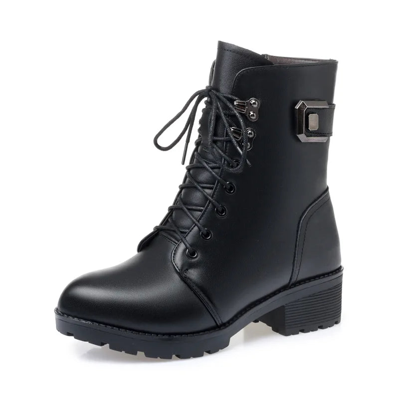 Women's Genuine Leather Ankle Boots | Footmaxldn