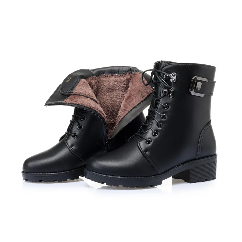 Women's Genuine Leather Ankle Boots | Footmaxldn