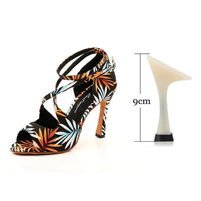 Women’s Printed Latin Dance Shoes | Footmaxldn