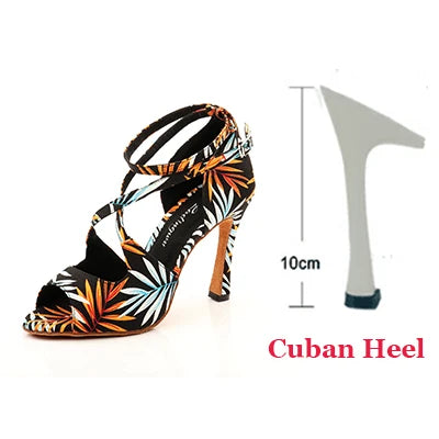 Women’s Printed Latin Dance Shoes | Footmaxldn