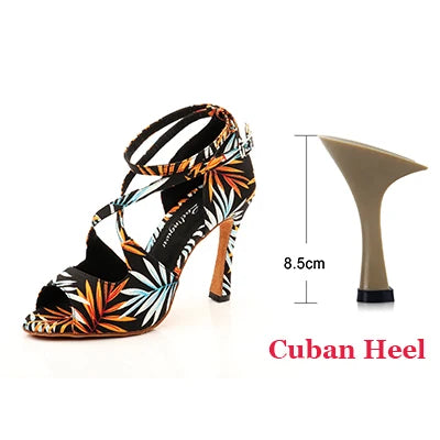 Women’s Printed Latin Dance Shoes | Footmaxldn