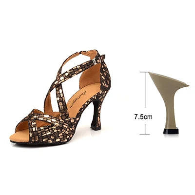 Footmaxldn Women's Latin & Ballroom Dance Sandals
