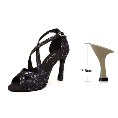 Footmaxldn Women's Latin & Ballroom Dance Sandals