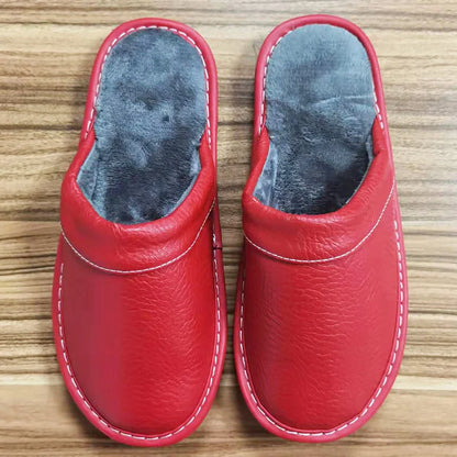 Men's Leather Slippers - Premium Bedroom Slides | Footmax - footmaxldn
