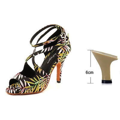 Women’s Printed Latin Dance Shoes | Footmaxldn