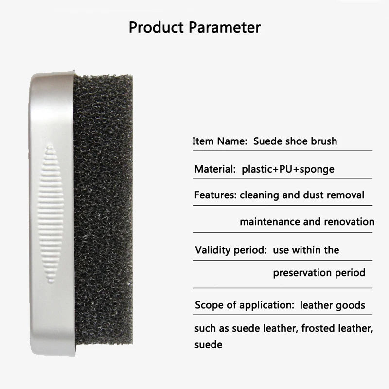 Footmax Suede Shoe Brush - Soft Sheepskin Cleaner for Boots & Sneakers