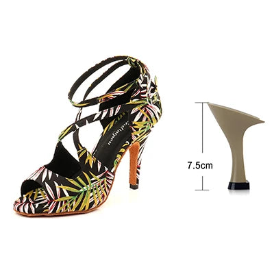 Women’s Printed Latin Dance Shoes | Footmaxldn