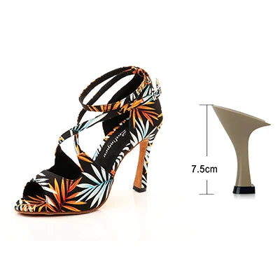 Women’s Printed Latin Dance Shoes | Footmaxldn