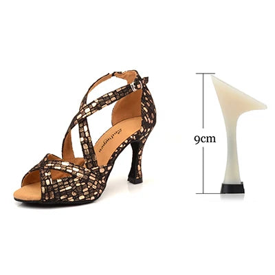 Footmaxldn Women's Latin & Ballroom Dance Sandals