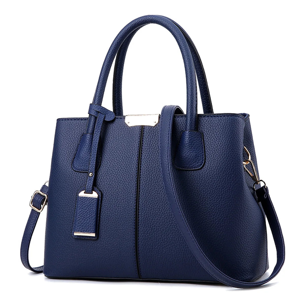 Women Solid Color Handbag Elegant Leather Large Capacity Messenger Pack For Women 2023 New Handbags For Women Daily Shoulder Bag - footmaxldn