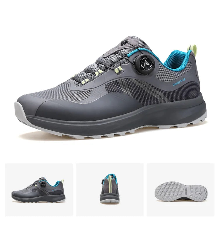 Footmax Waterproof Shoes for Men Sneakers Breathable Running Men's Sports Luxury Designer Gym Jogging Casual Black Trail Trainers