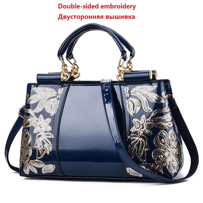 Glossy PU Shoulder Bag | Footmaxldn