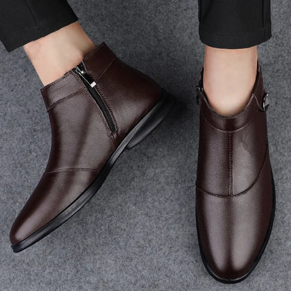 Men's Genuine Leather Chelsea Boots