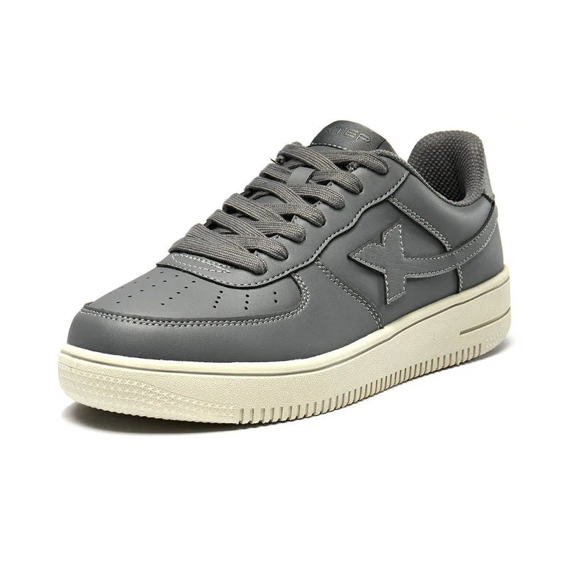 Footmaxldn Non-Slip Skateboarding Shoes - White Casual Sneakers - footmaxldn